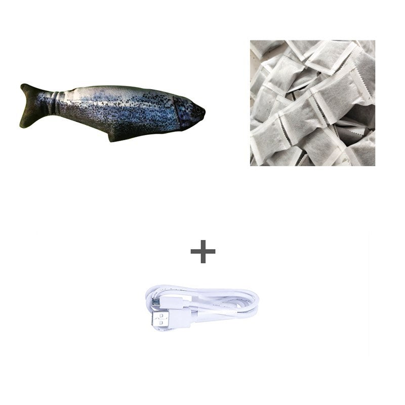 Electric jumping fish toy