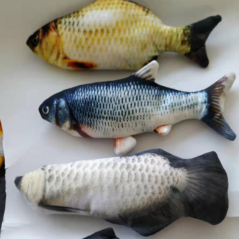 Electric jumping fish toy