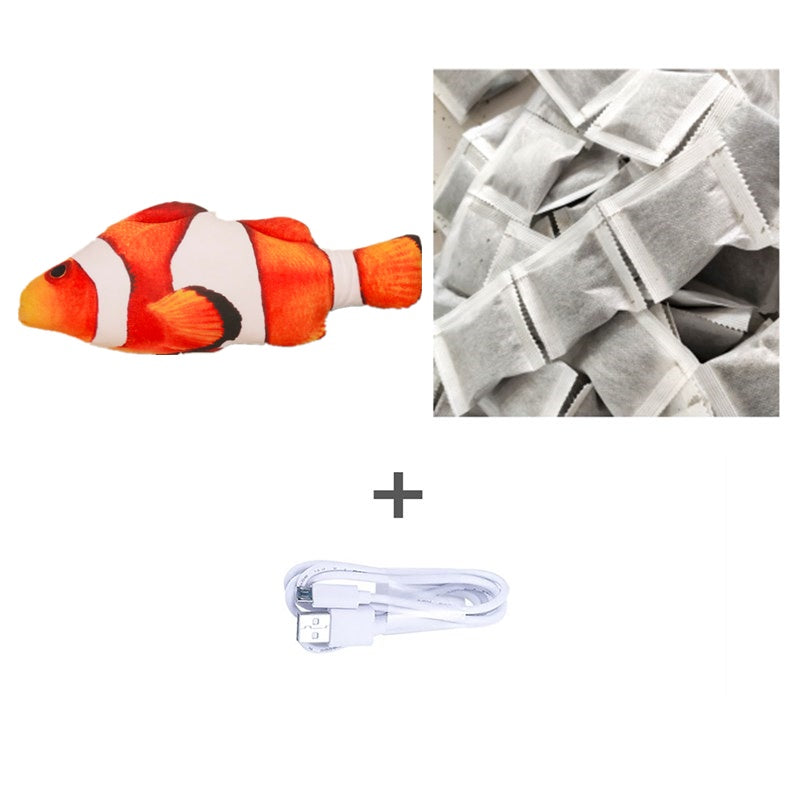 Electric jumping fish toy