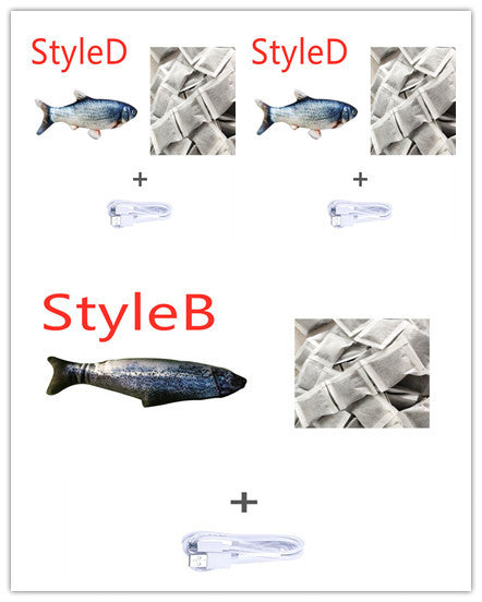 Electric jumping fish toy