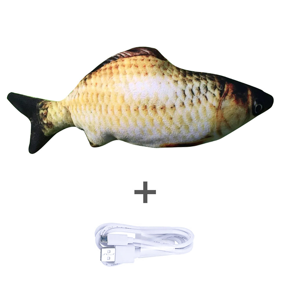 Electric jumping fish toy