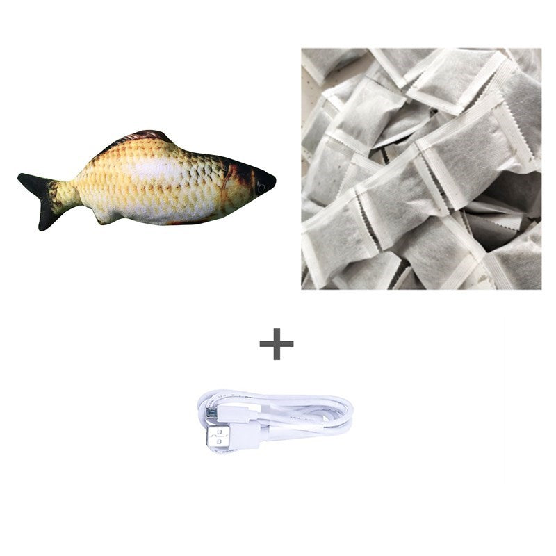 Electric jumping fish toy