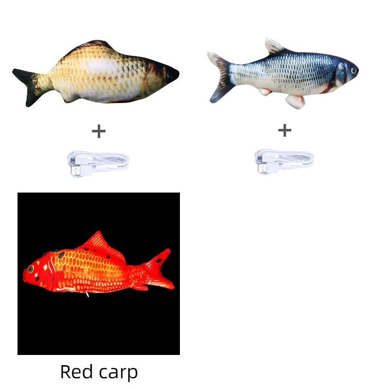 Electric jumping fish toy