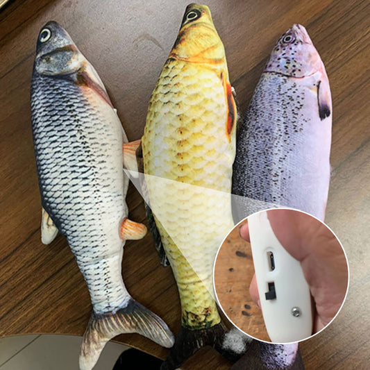 Electric jumping fish toy