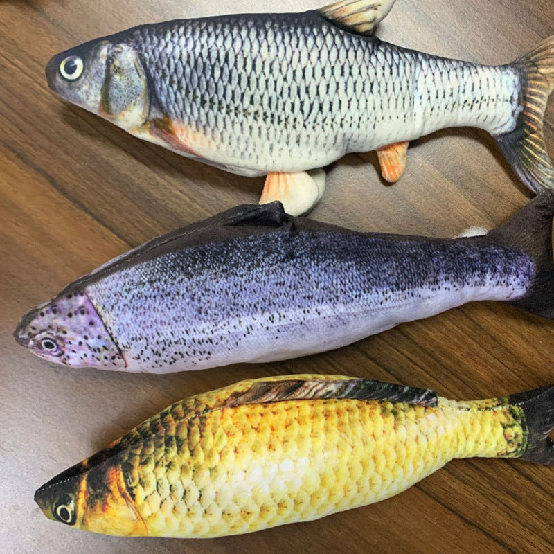 Electric jumping fish toy