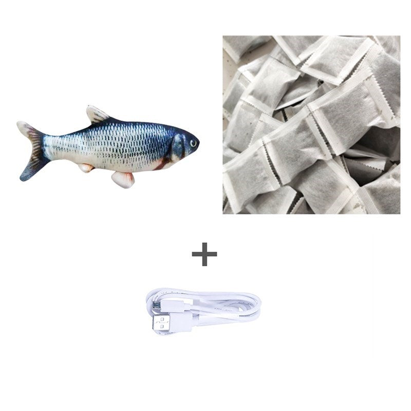 Electric jumping fish toy