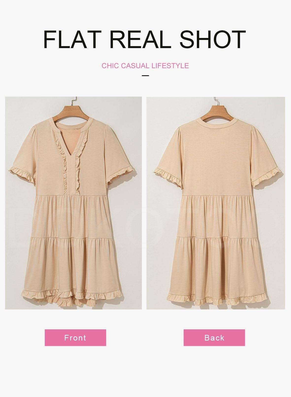 Womens Dress Summer Spring V Neck