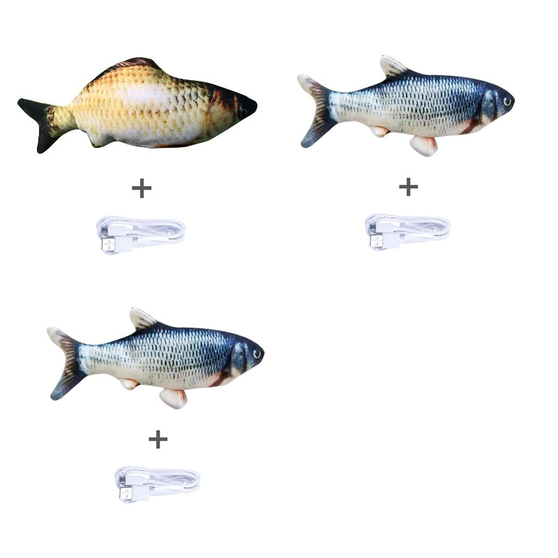 Electric jumping fish toy
