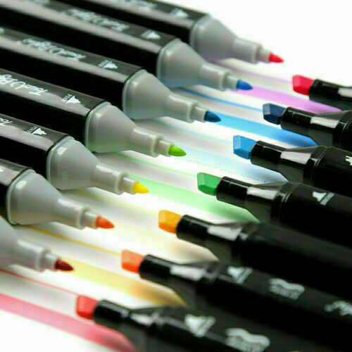 24Color Brush Pens Set Dual Tips