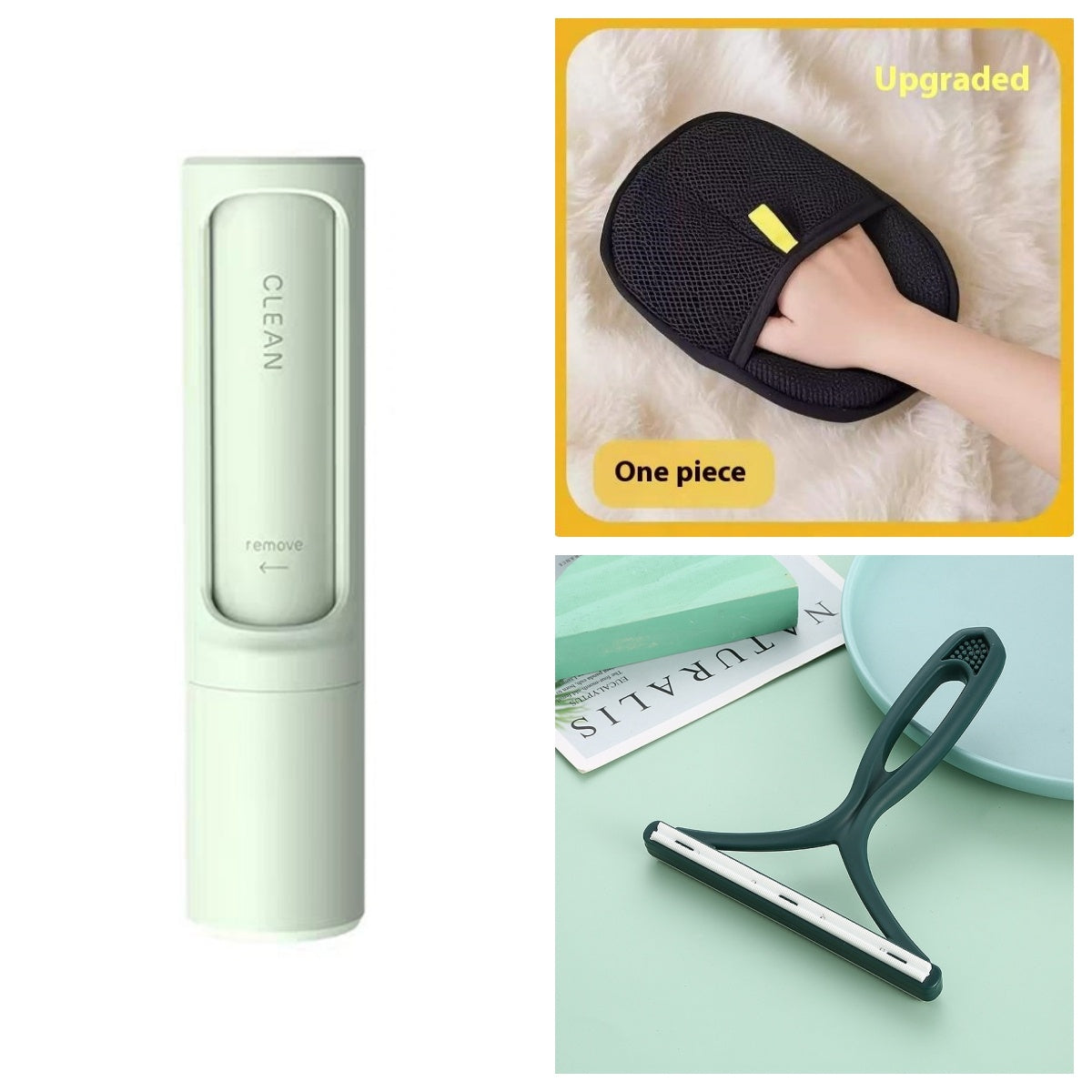 2-1 Reusable pet hair remover lint roller