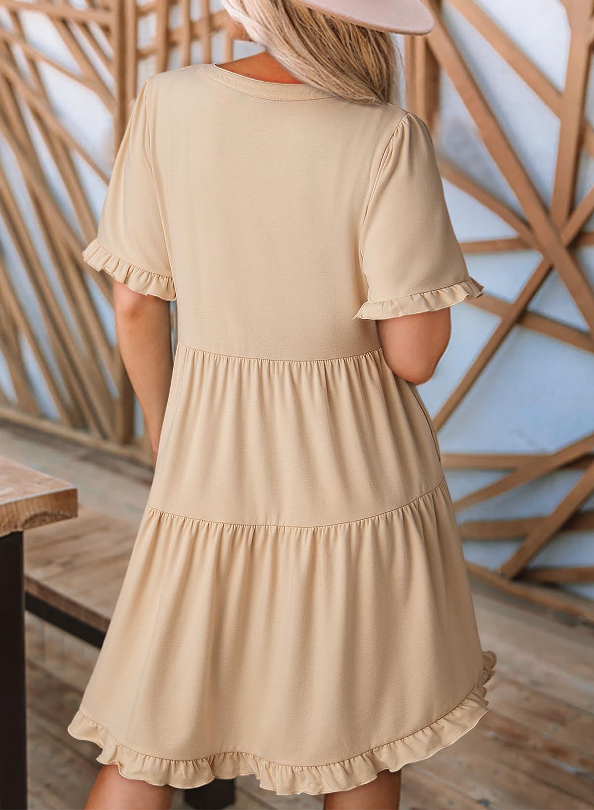 Womens Dress Summer Spring V Neck